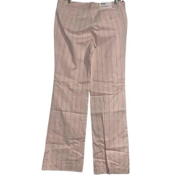 Gap Womens Beige & Pink Striped Stretch Pants Size 10 - Picture 7 of 12